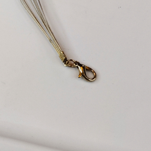 Vintage Amber Iridescent Necklace & Earring Set - Picture 7 of 16